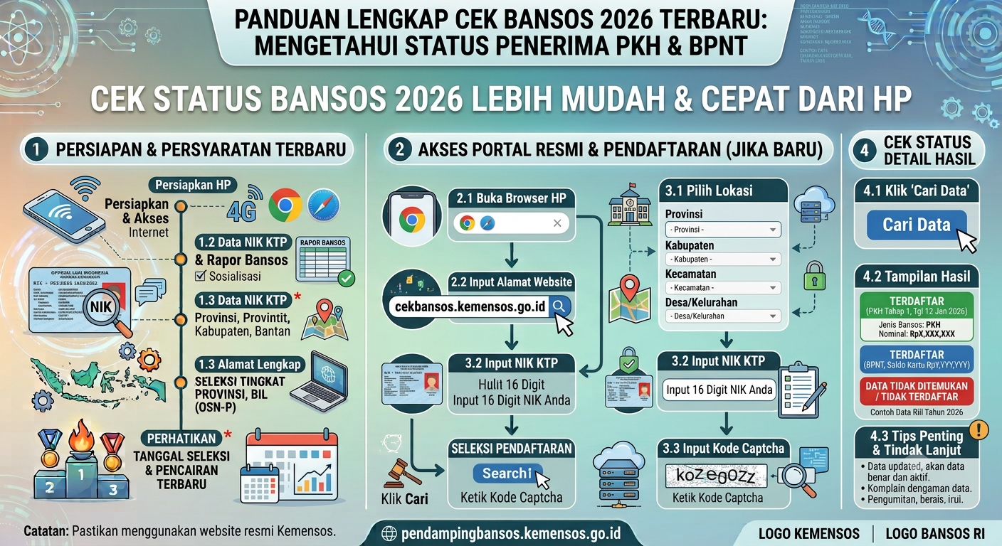 Cek Bansos 2026 Terbaru: Panduan Lengkap Mengetahui Status Penerima PKH dan BPNT