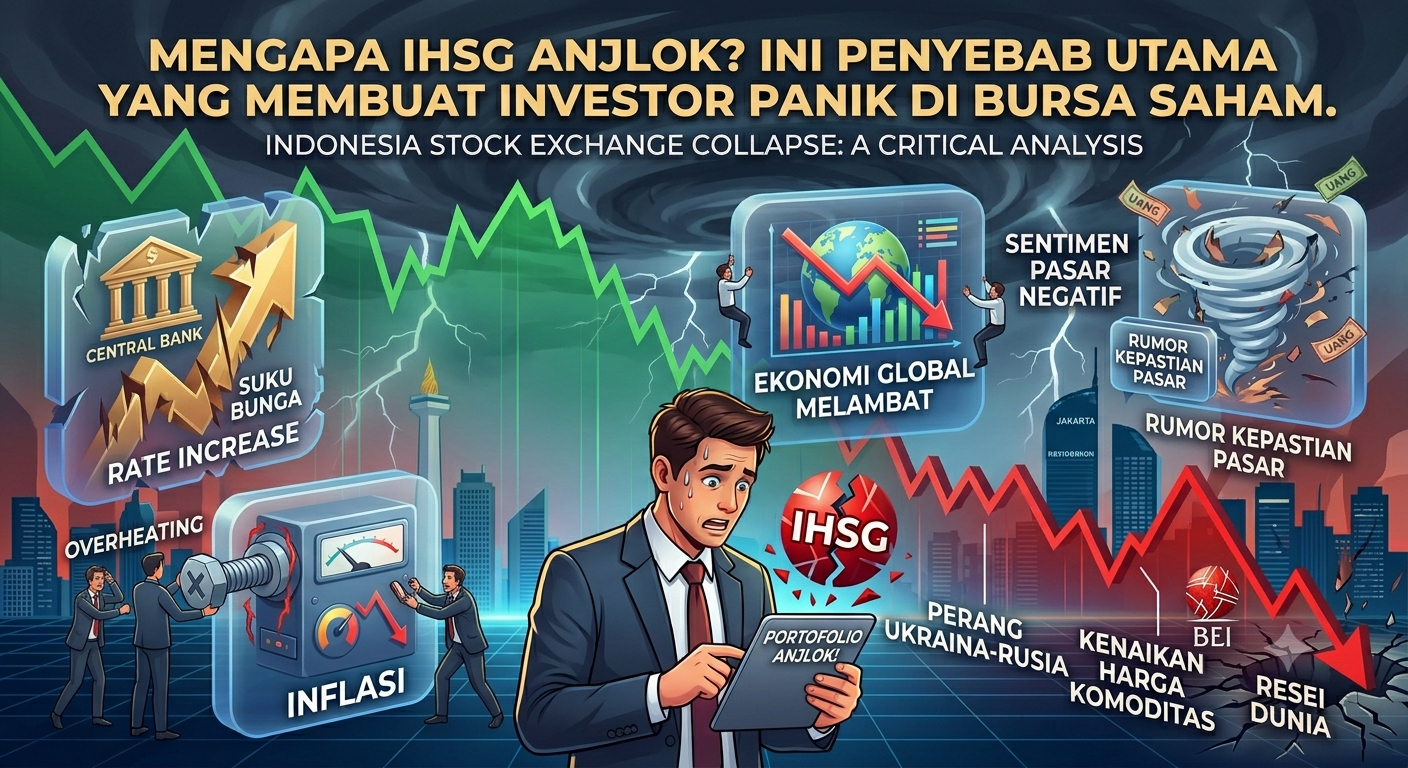 Mengapa IHSG Anjlok? Ini Penyebab Utama yang Membuat Investor Panik di Bursa Saham