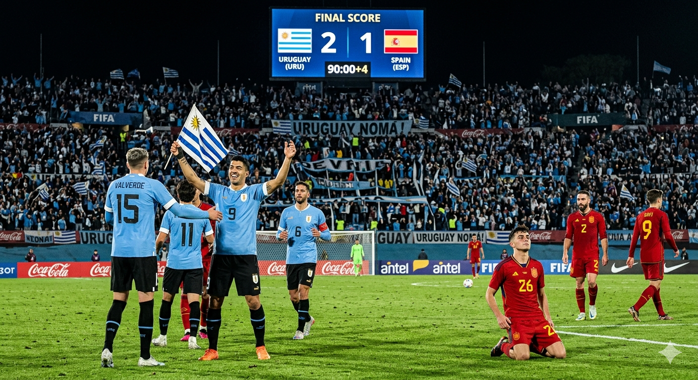 Hasil Uruguay vs Spanyol Hari Ini: Skor Akhir, Jalannya Pertandingan, dan Sorotan Terbaik