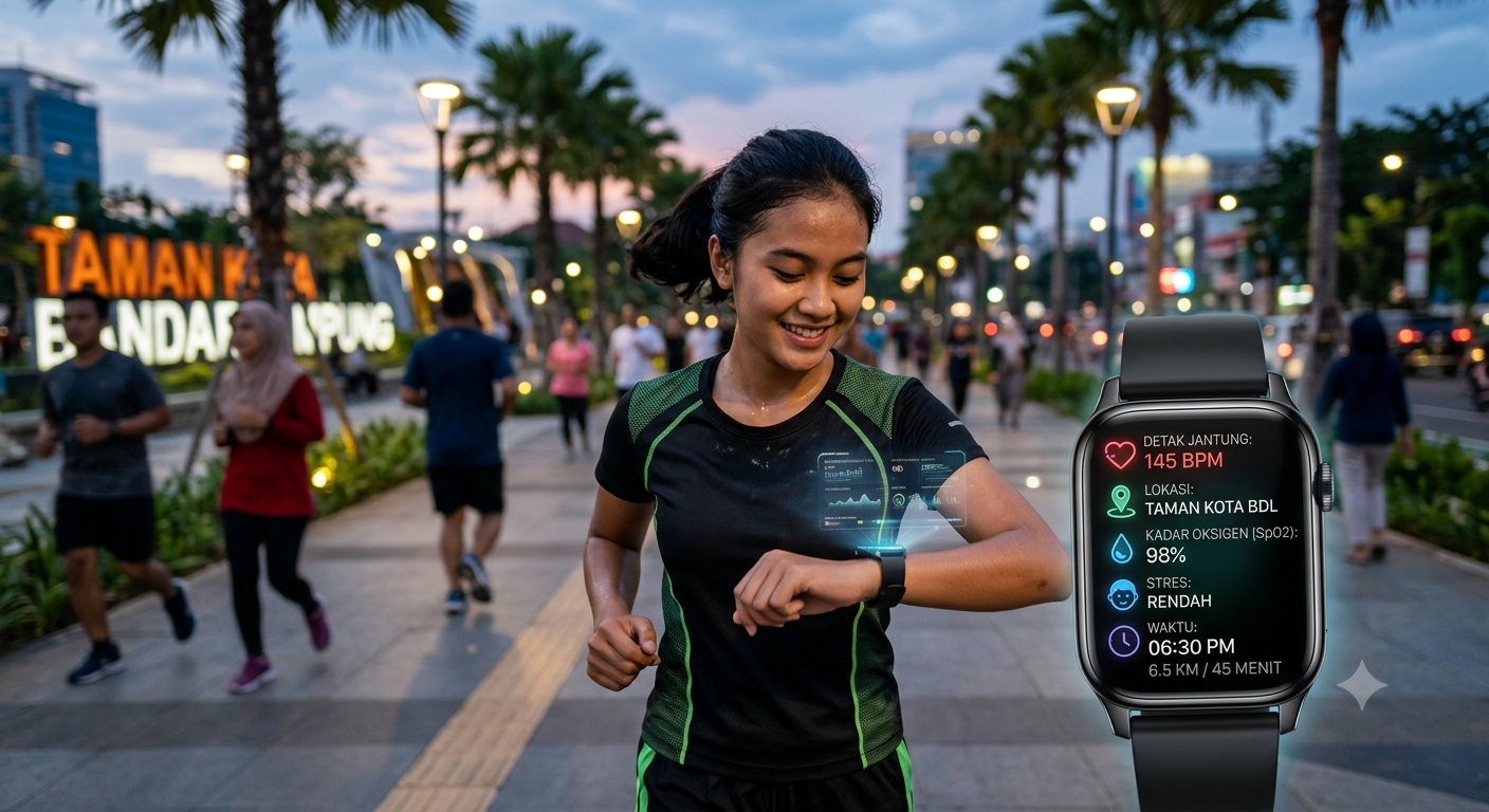 Smartwatch AI dengan Pemantauan Kesehatan Real-Time
