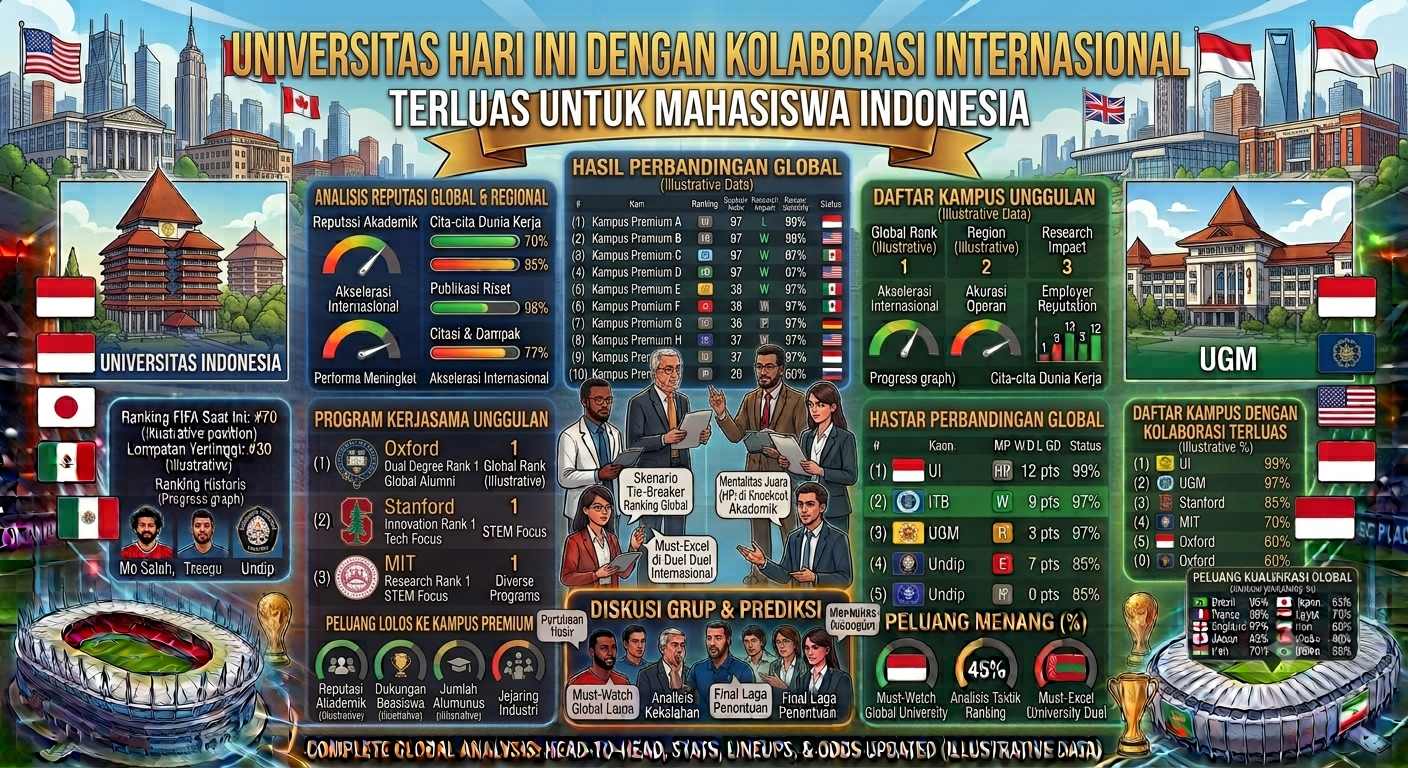 Universitas Hari Ini dengan Kolaborasi Internasional Terluas untuk Mahasiswa Indonesia