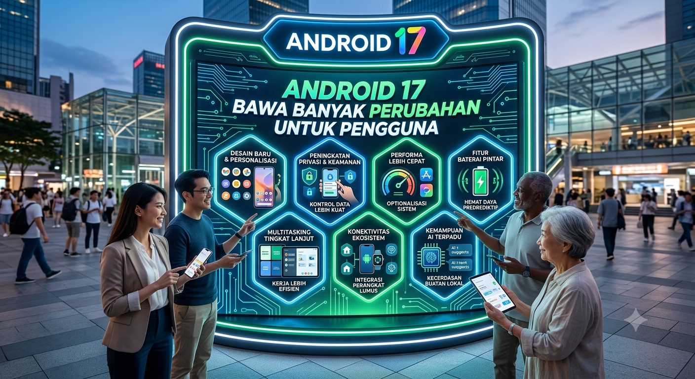 Android 17 Bawa Banyak Perubahan untuk Pengguna