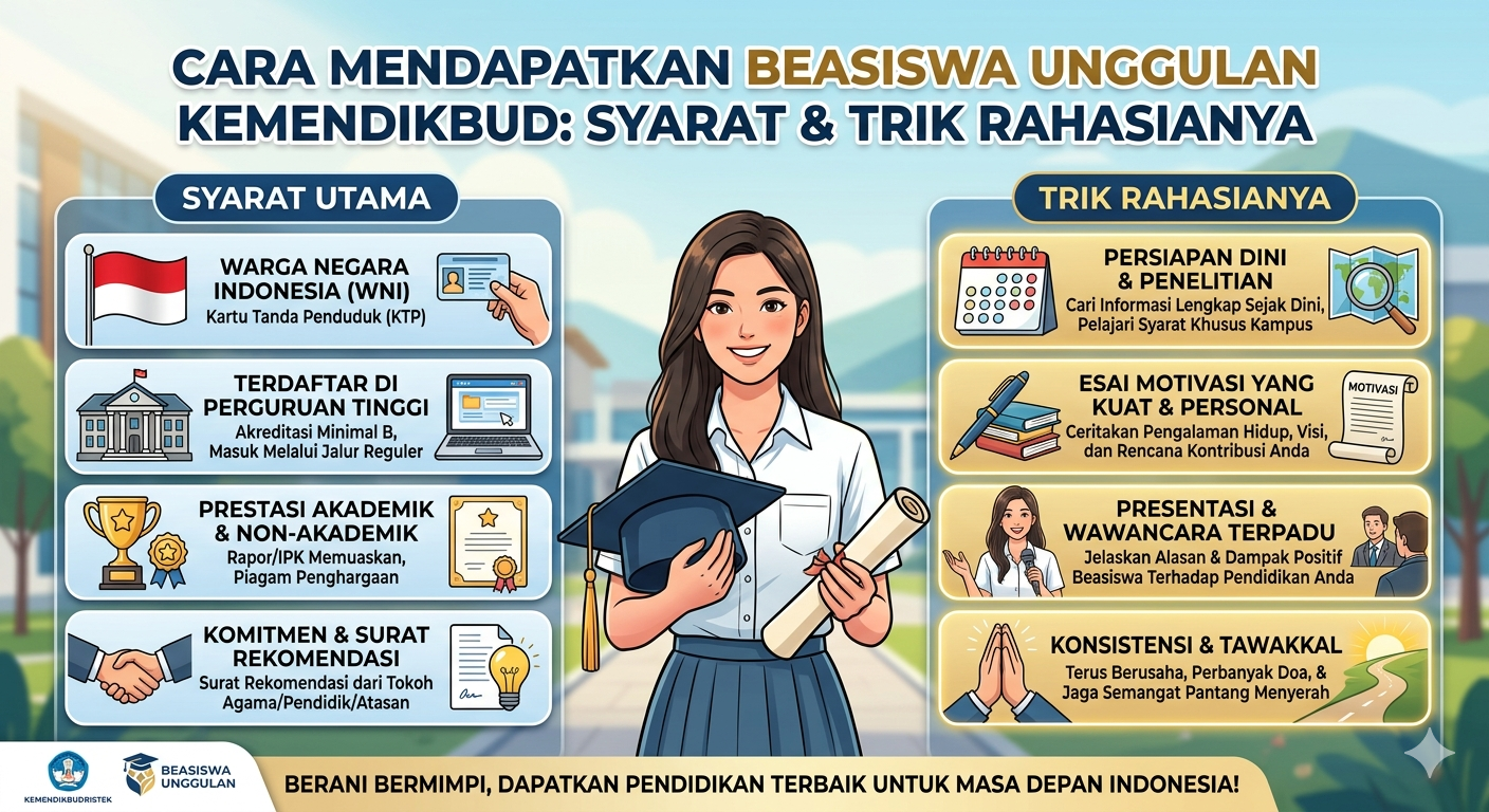 Cara Mendapatkan Beasiswa Unggulan Kemendikbud: Syarat dan Trik Rahasianya