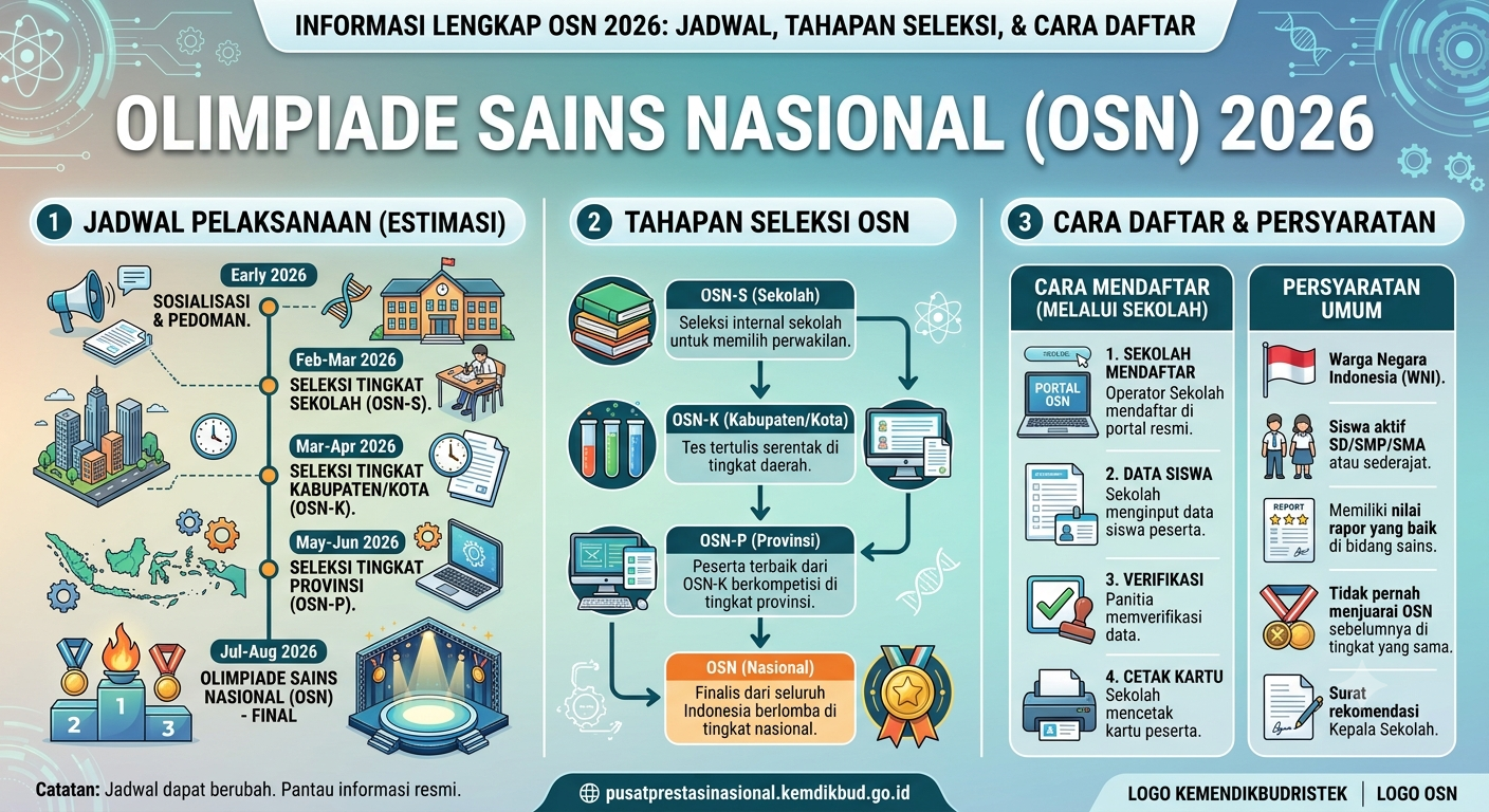 Olimpiade Sains Nasional (OSN) 2026: Jadwal, Tahapan Seleksi, dan Cara Daftar Lengkap