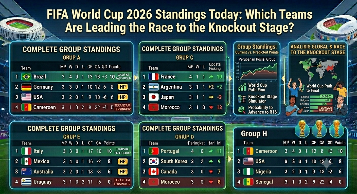 FIFA World Cup 2026 Standings Today: Which Teams Are Leading the Race to the Knockout Stage?