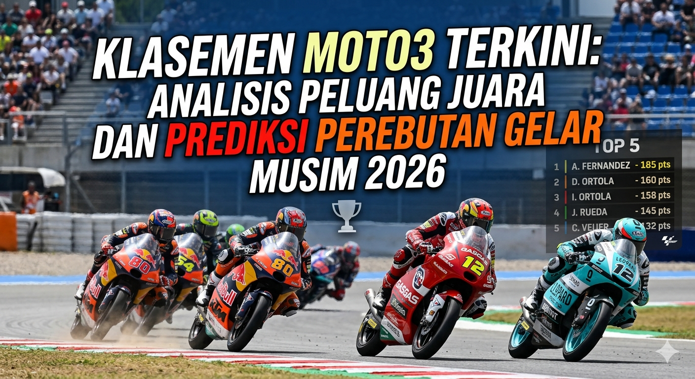 Klasemen Moto3 Terkini: Analisis Peluang Juara dan Prediksi Perebutan Gelar Musim 2026