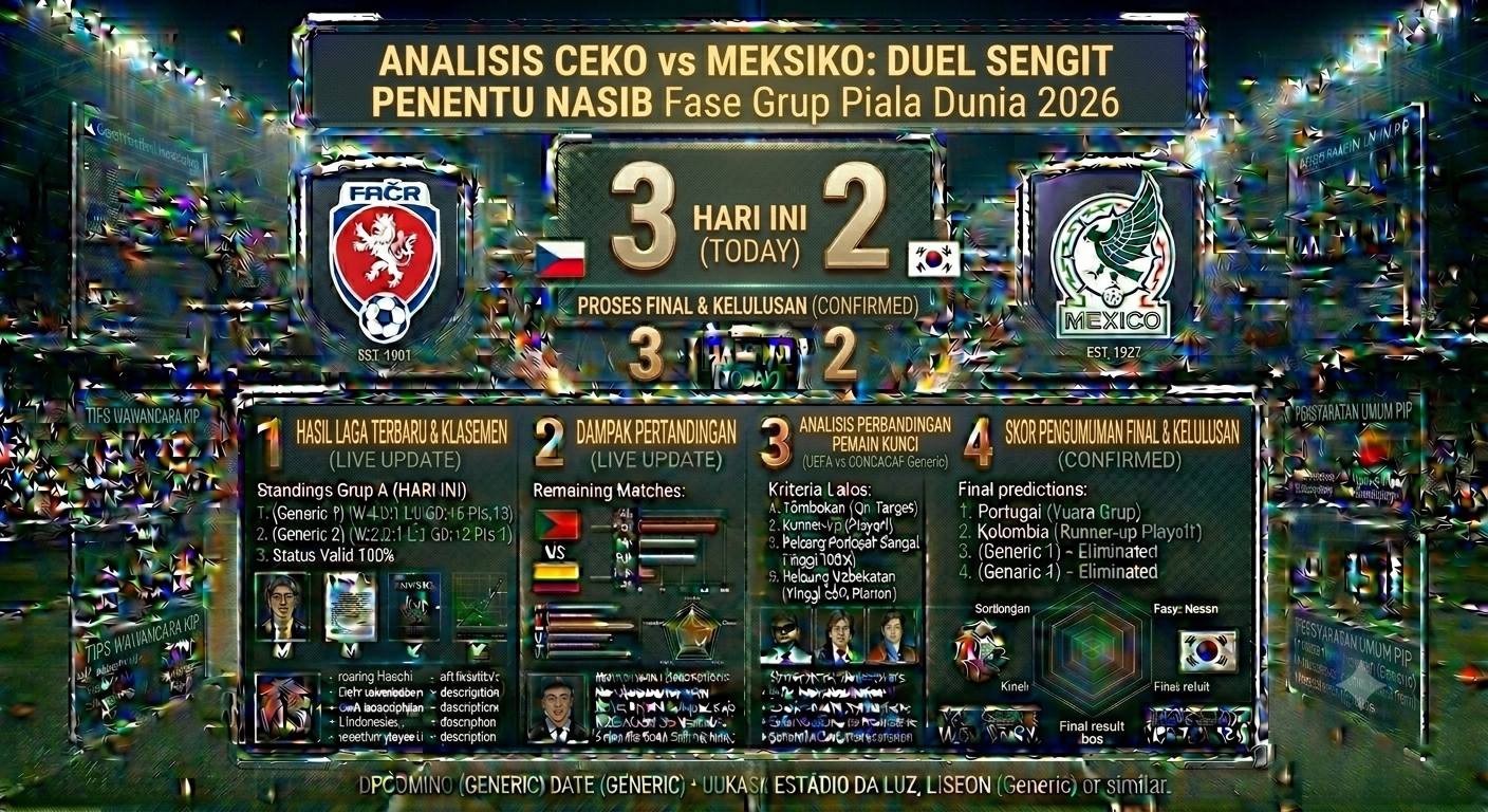 Analisis Ceko vs Meksiko: Duel Sengit Penentu Nasib di Fase Grup Piala Dunia 2026