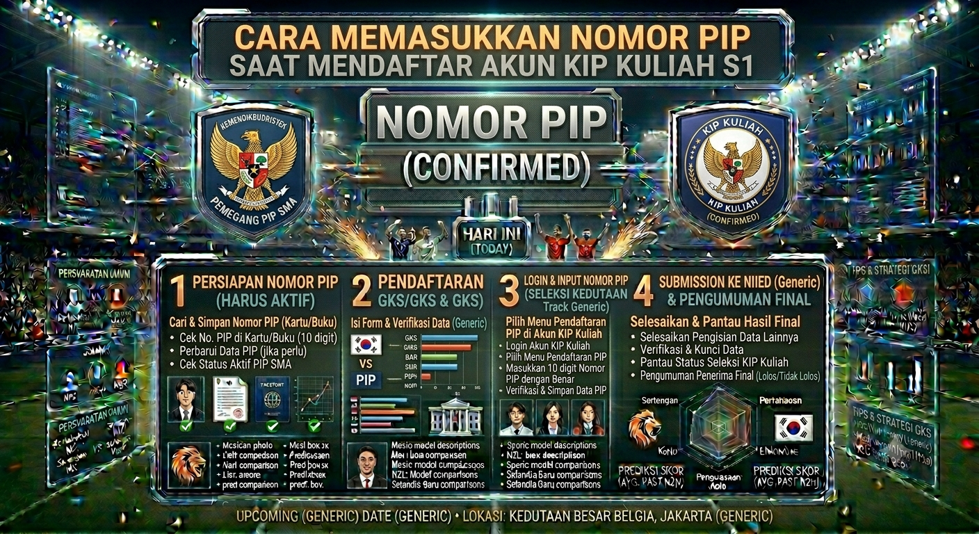 Cara Memasukkan Nomor PIP Saat Mendaftar Akun KIP Kuliah S1