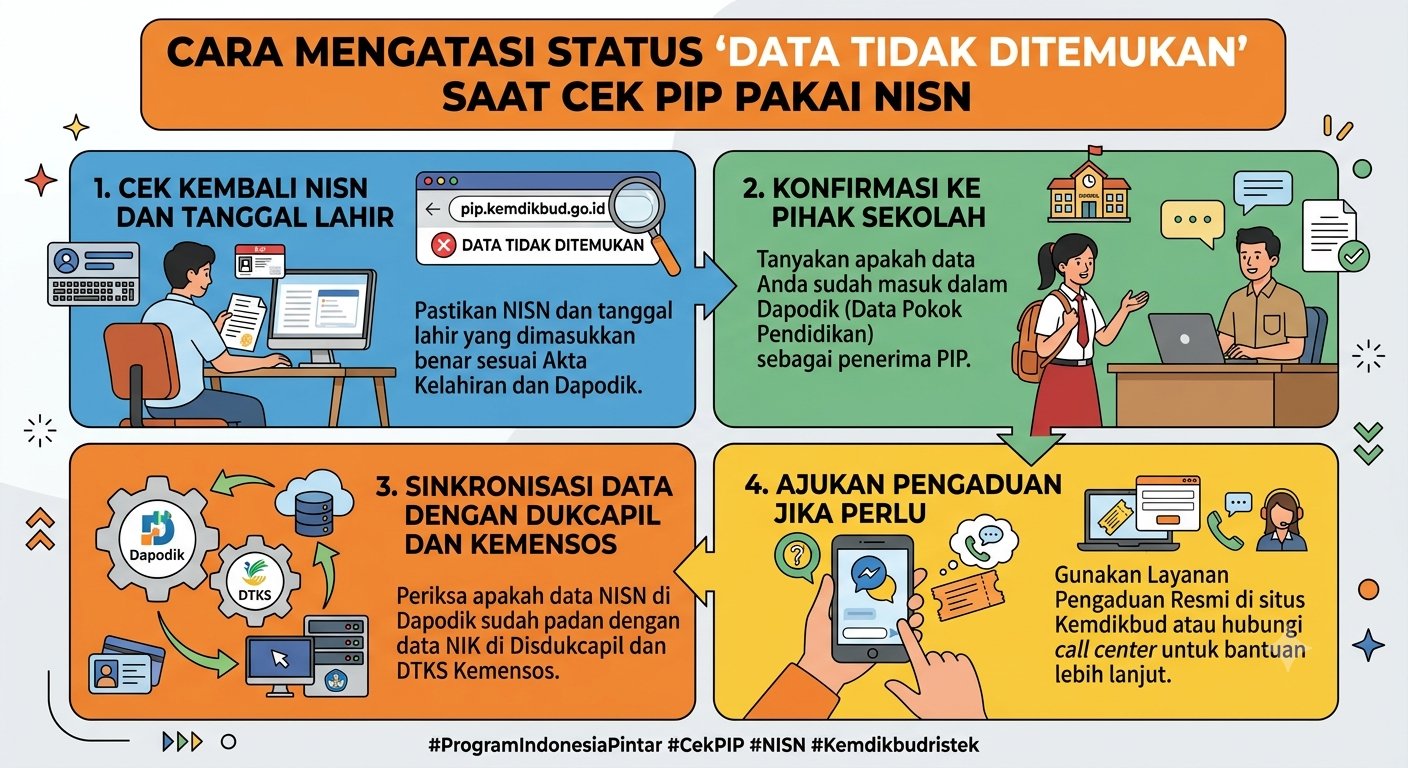 Cara Mengatasi Status "DATA TIDAK DITEMUKAN" Saat Cek PIP Pakai NISN
