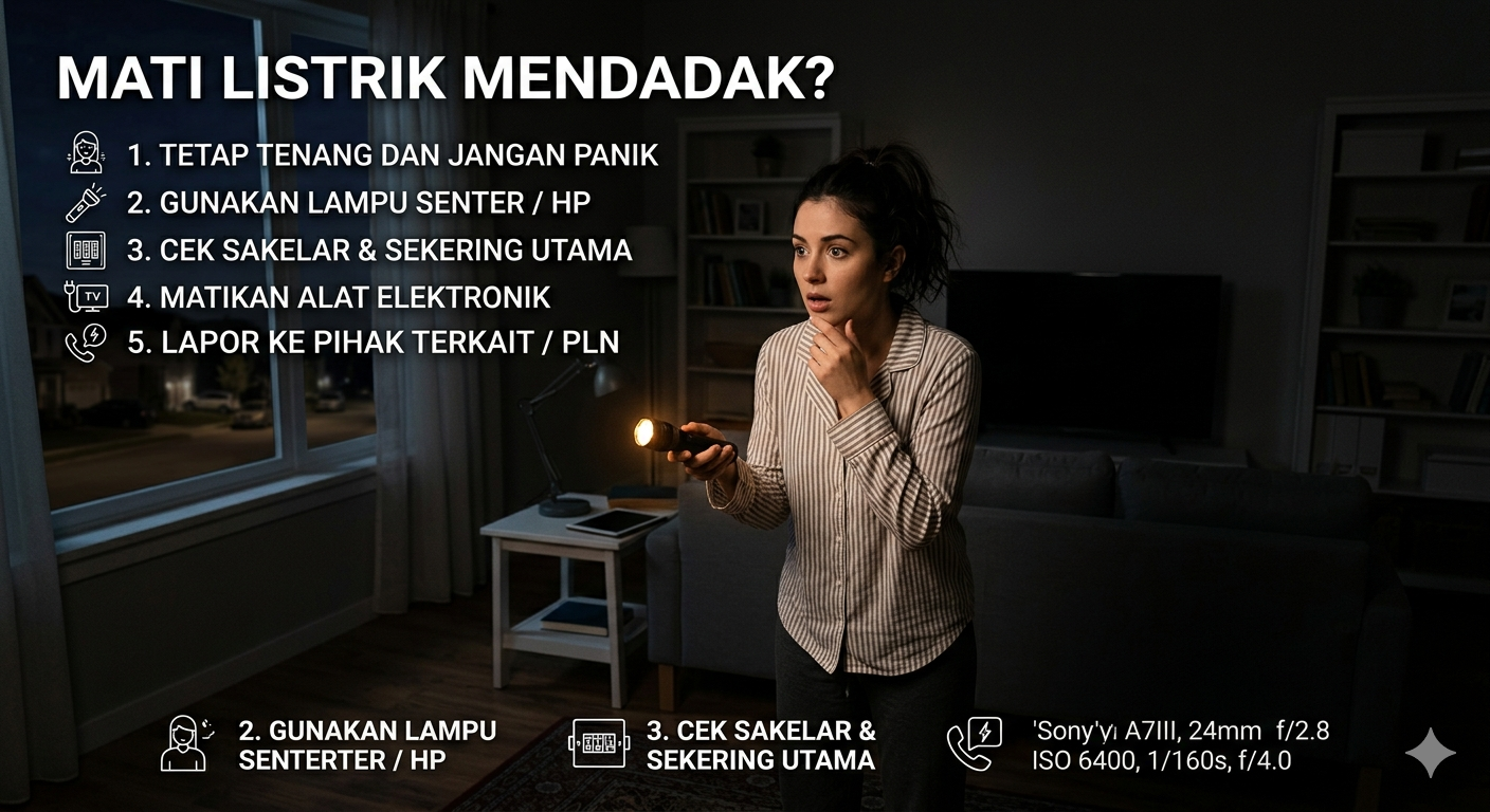 Mati Listrik Mendadak? Berikut Langkah-Langkah yang Harus Dilakukan