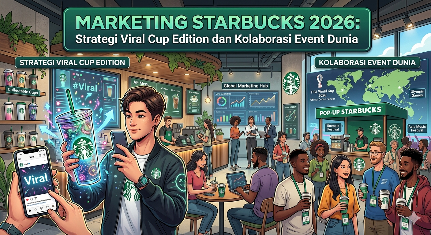 Marketing Starbucks 2026: Strategi Viral Cup Edition dan Kolaborasi Event Dunia