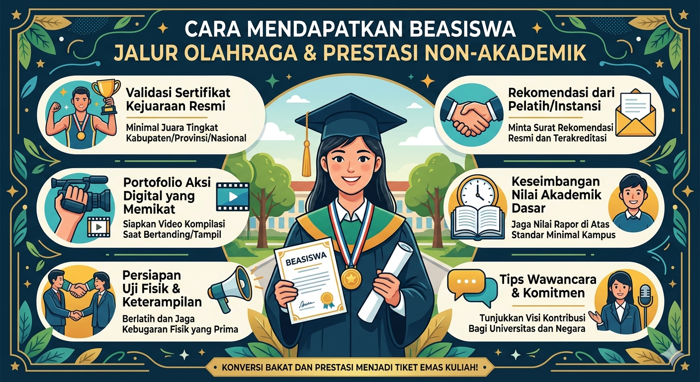 Cara Mendapatkan Beasiswa Jalur Olahraga dan Prestasi Non-Akademik