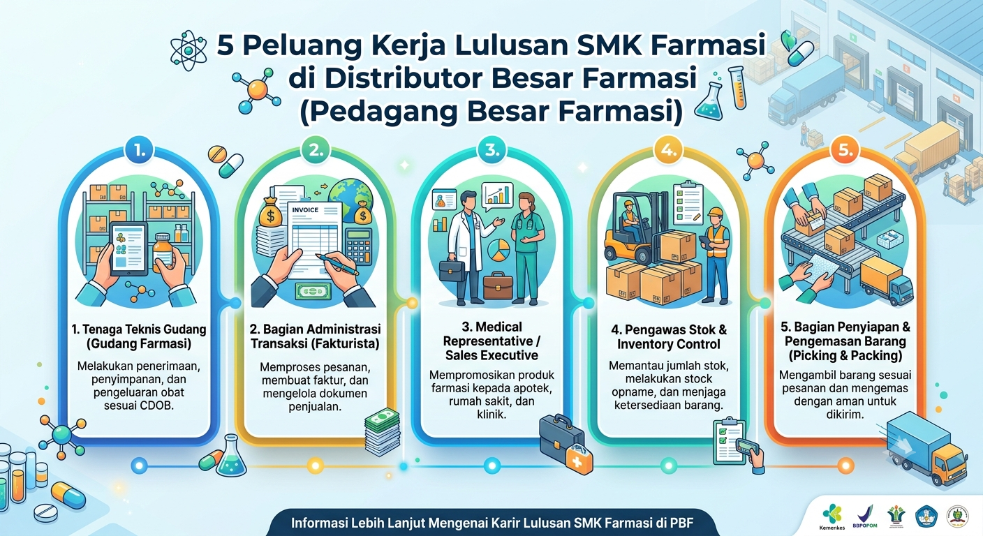 5 Peluang Kerja Lulusan SMK Farmasi di Distributor Besar Farmasi (Pedagang Besar Farmasi)