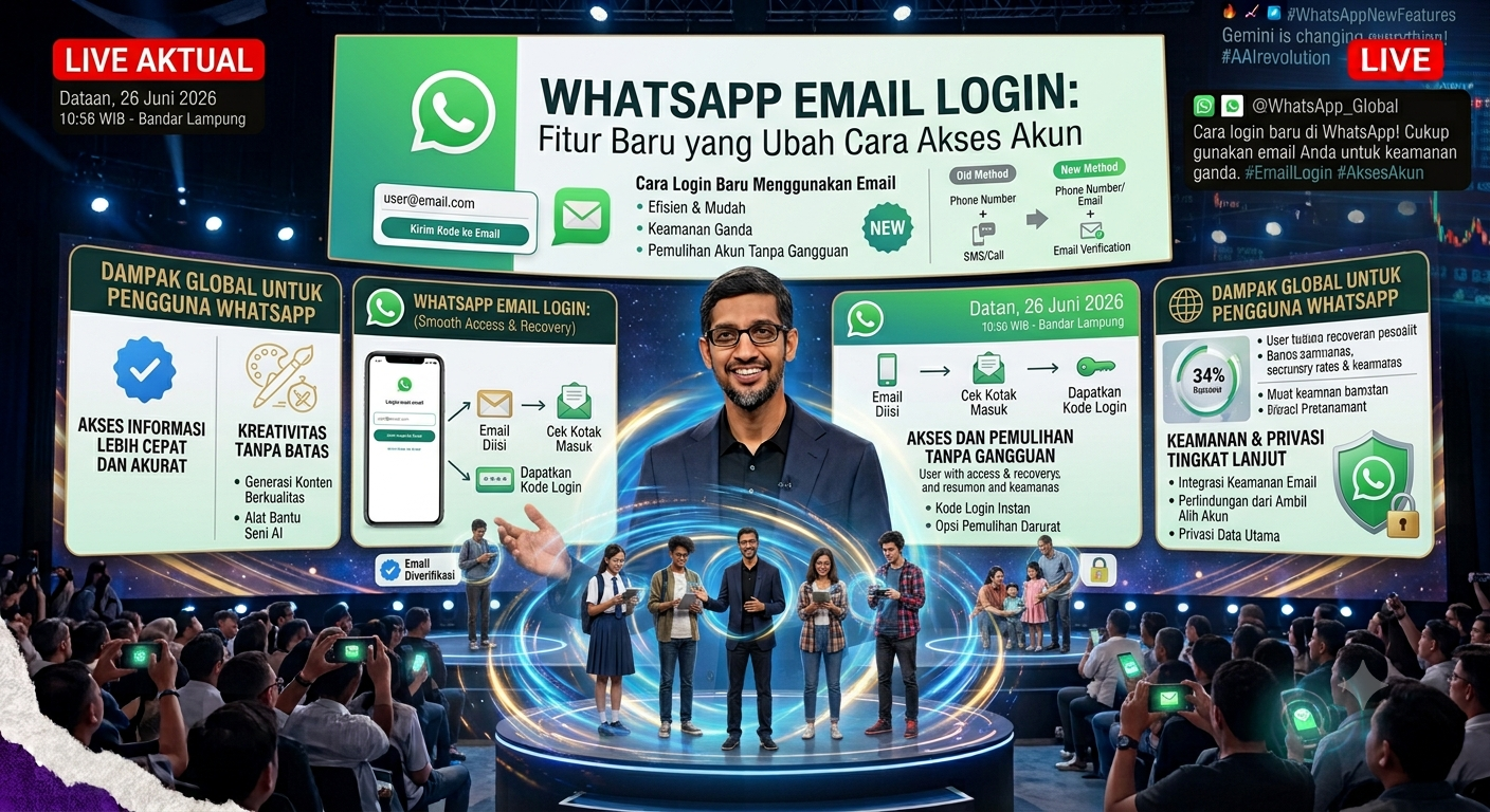 WhatsApp Hadirkan Cara Login Baru Menggunakan Email: Fitur Baru yang Ubah Cara Akses Akun