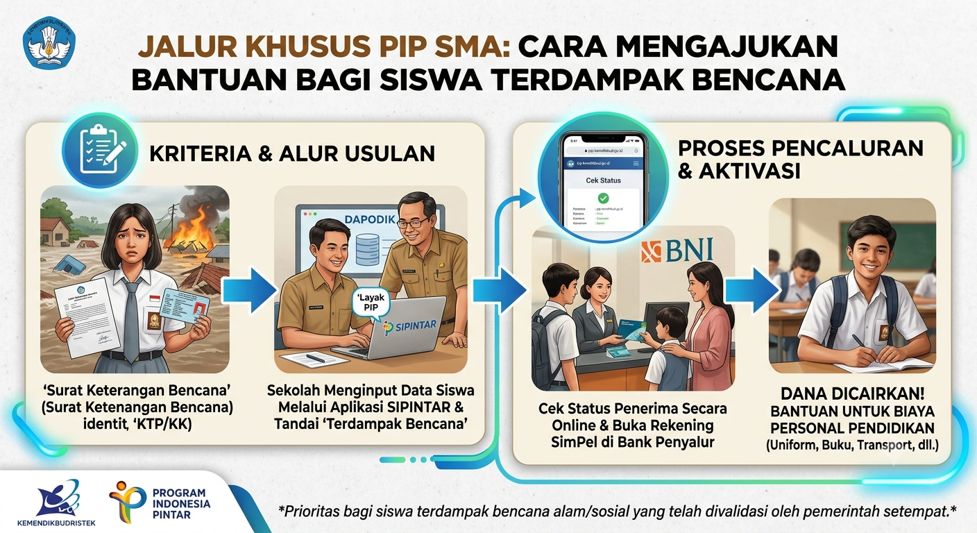 Jalur Khusus PIP SMA: Cara Mengajukan Bantuan Bagi Siswa Terdampak Bencana