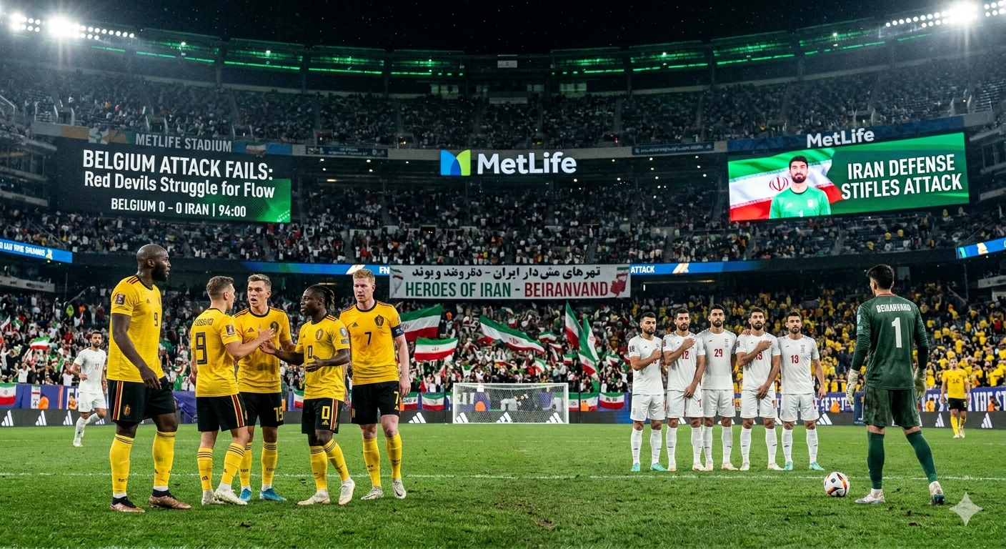 Belgium Gagal Menang Lawan Iran, Ini Penyebab Utama Mandulnya Lini Serang The Red Devils