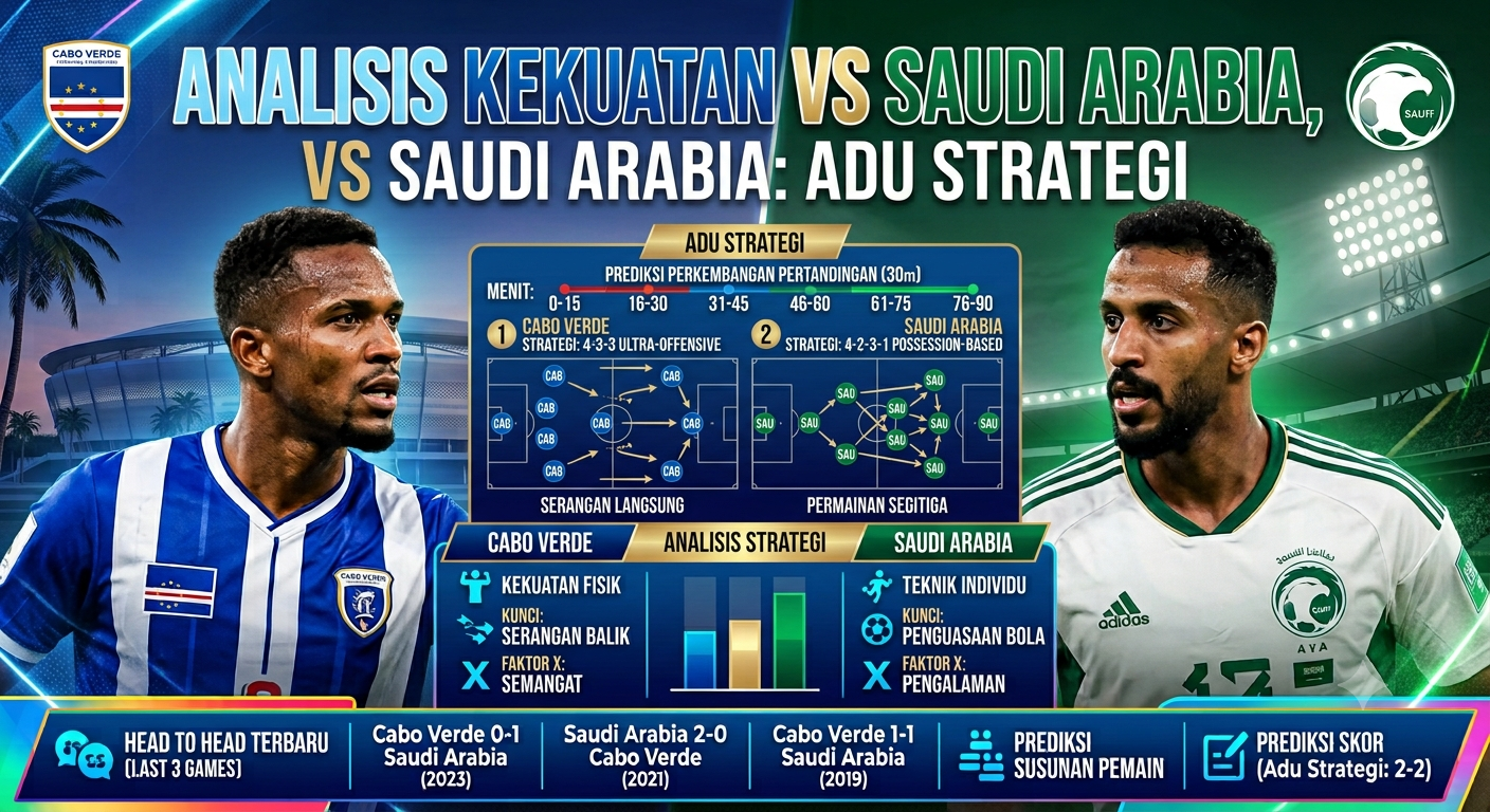 Analisis Kekuatan Cabo Verde vs Saudi Arabia: Adu Strategi Dua Tim yang Siap Tampil Maksimal