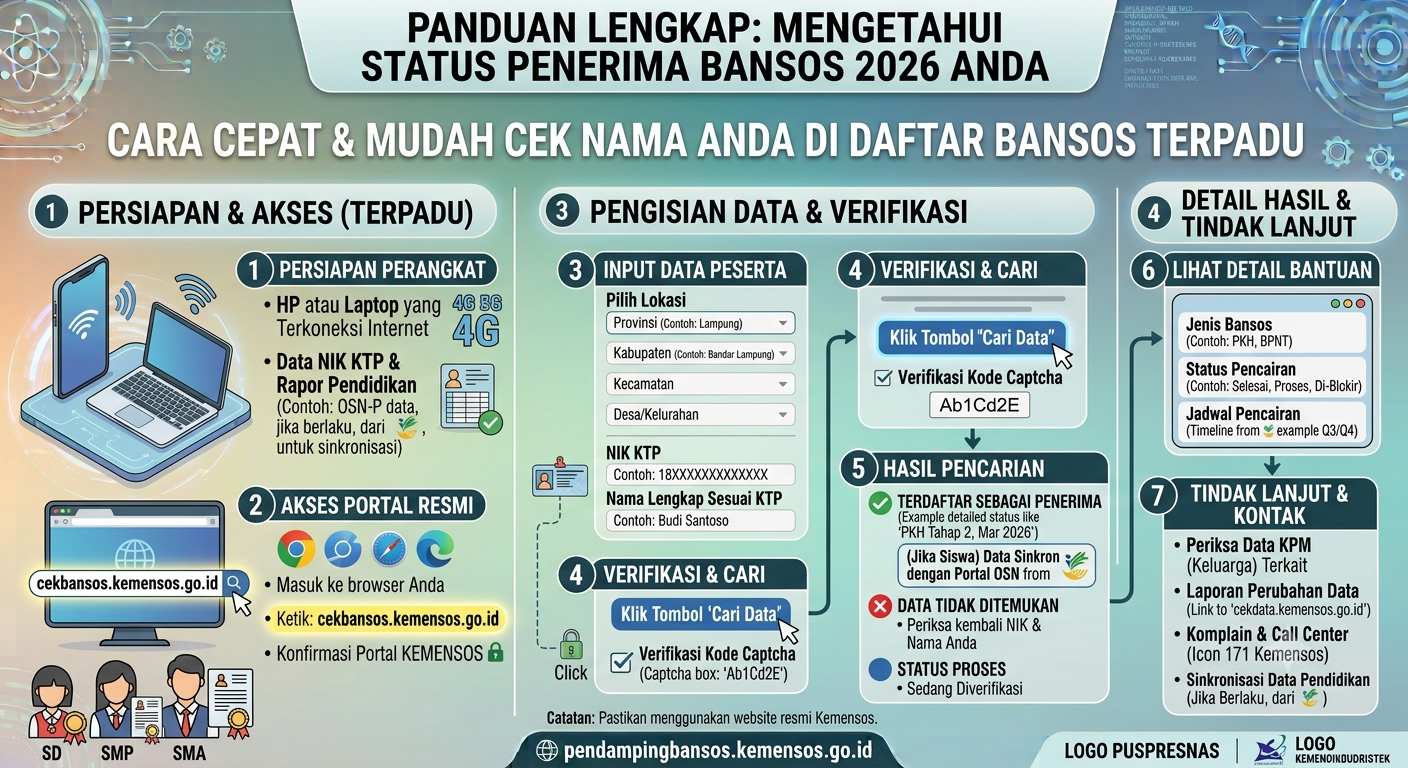 Cara Mengetahui Nama Anda Terdaftar sebagai Penerima Bansos 2026 dengan Mudah