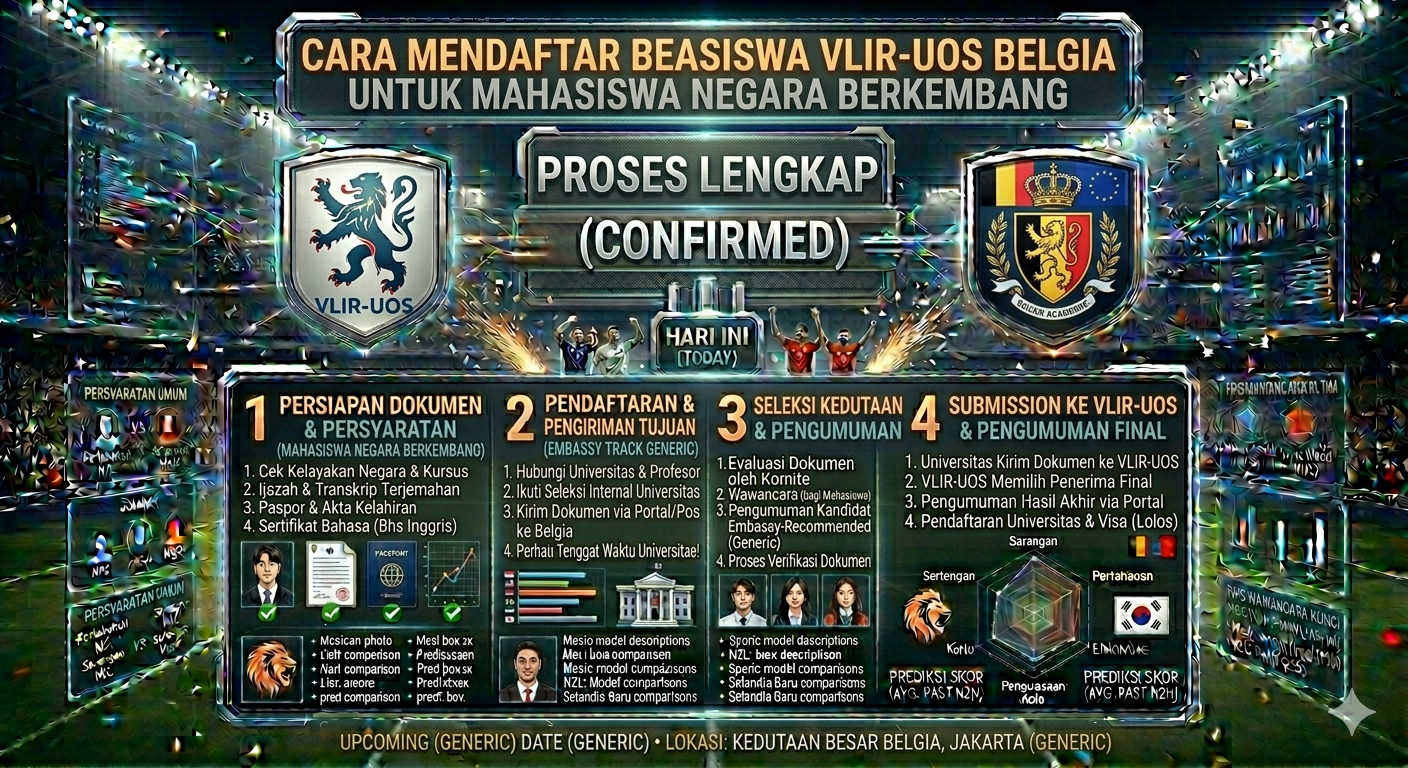 Cara Mendaftar Beasiswa VLIR-UOS Belgia untuk Mahasiswa Negara Berkembang