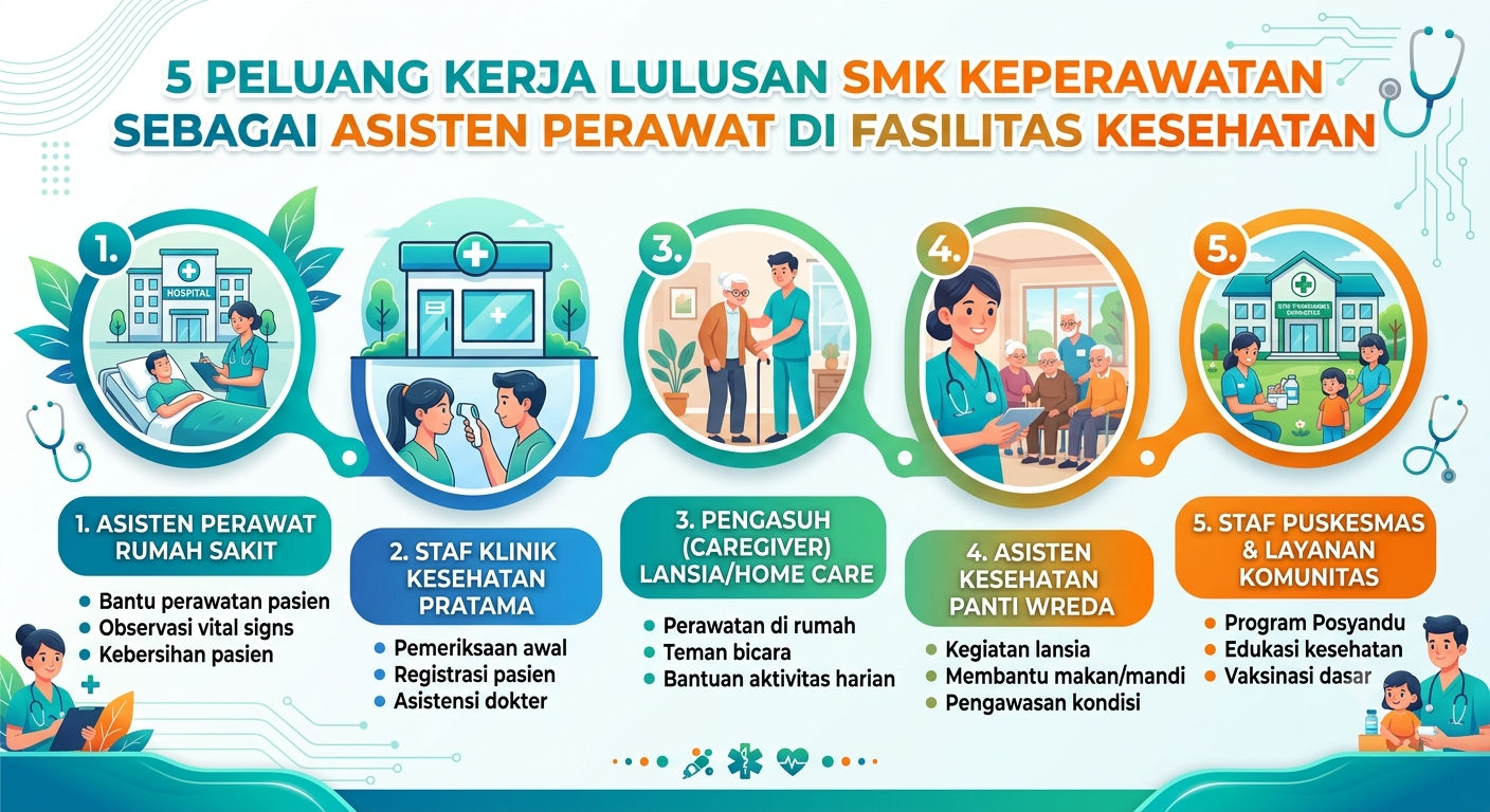 5 Peluang Kerja Lulusan SMK Keperawatan Sebagai Asisten Perawat di Fasilitas Kesehatan