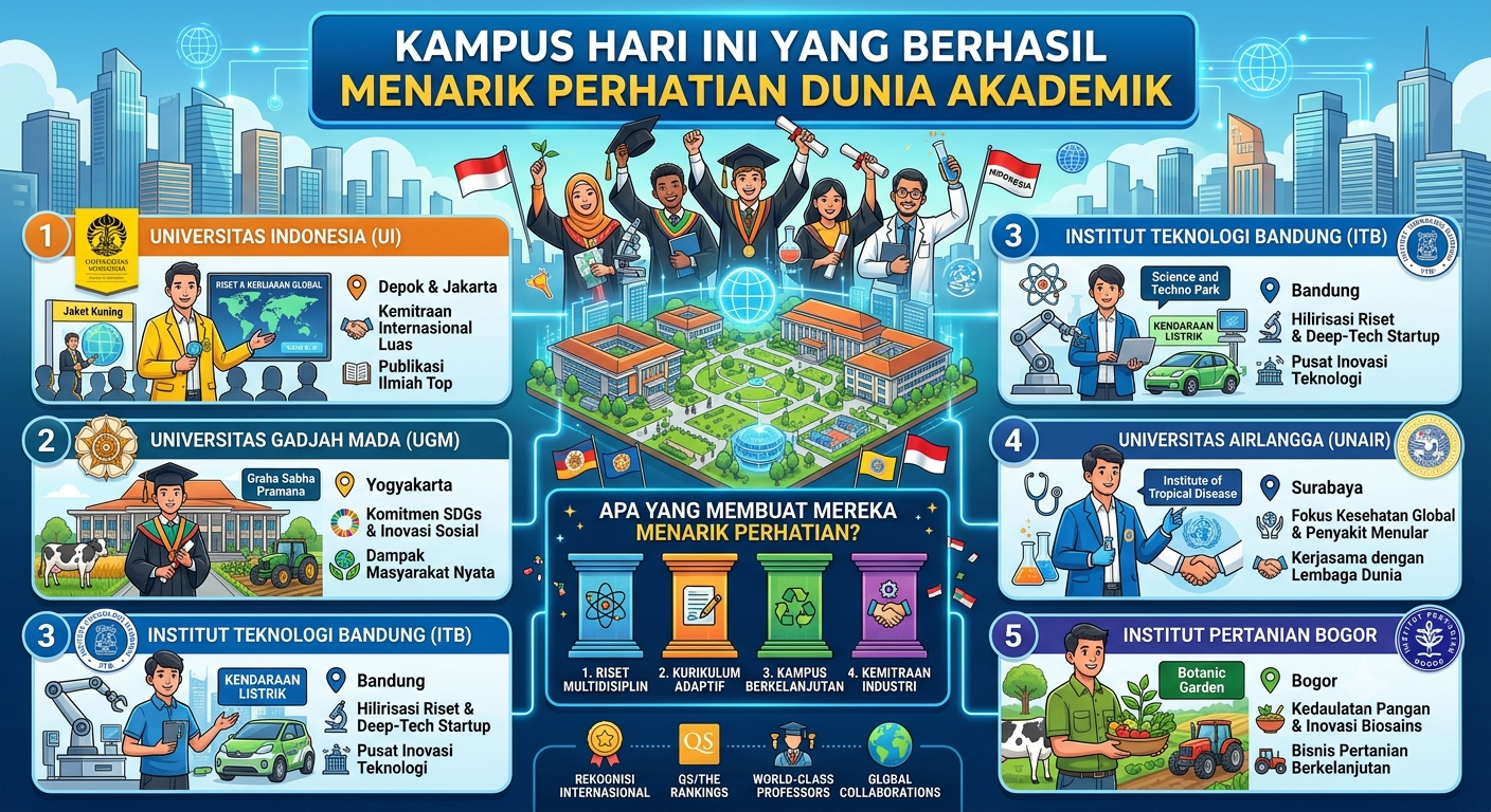 Kampus Hari Ini yang Berhasil Menarik Perhatian Dunia Akademik
