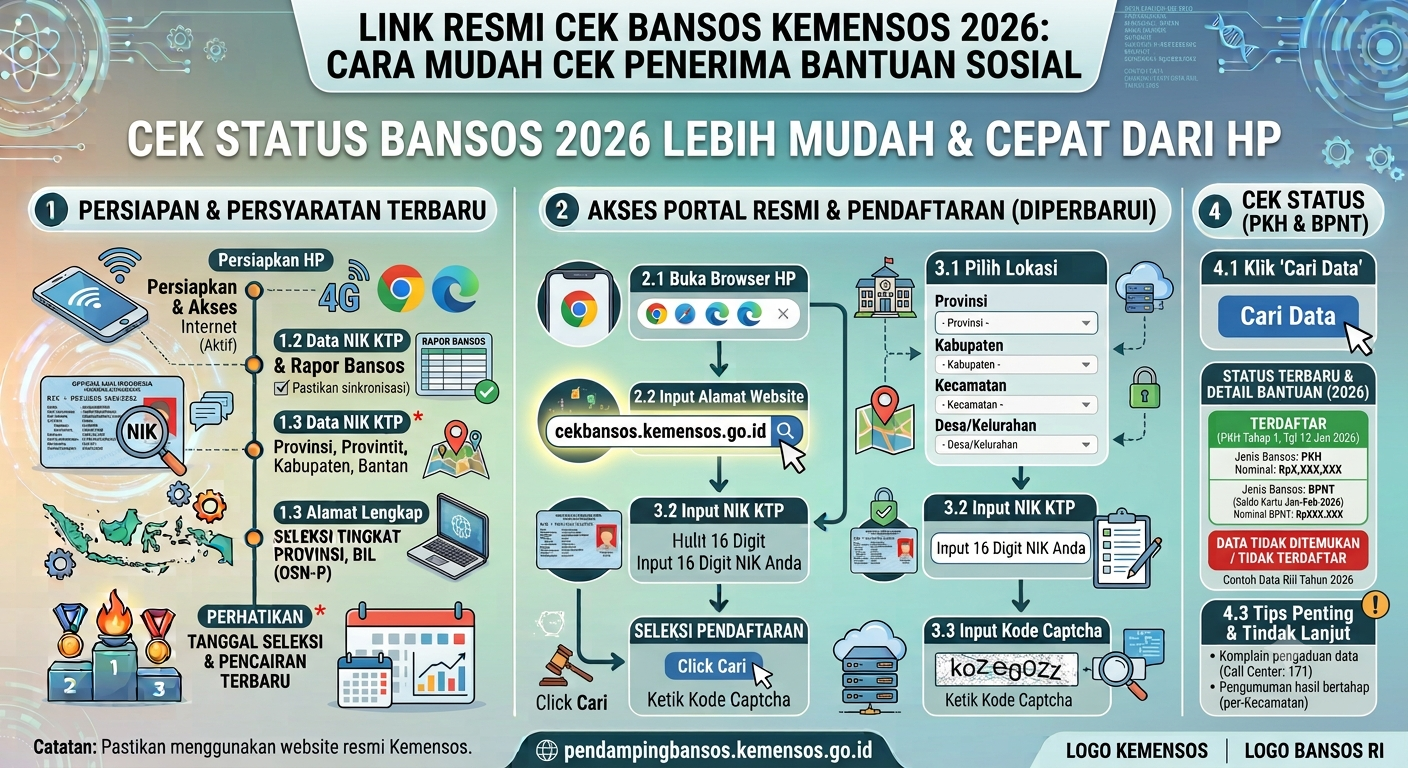 Cek Bansos 2026 Terbaru: Panduan Lengkap Mengetahui Status Penerima PKH dan BPNT