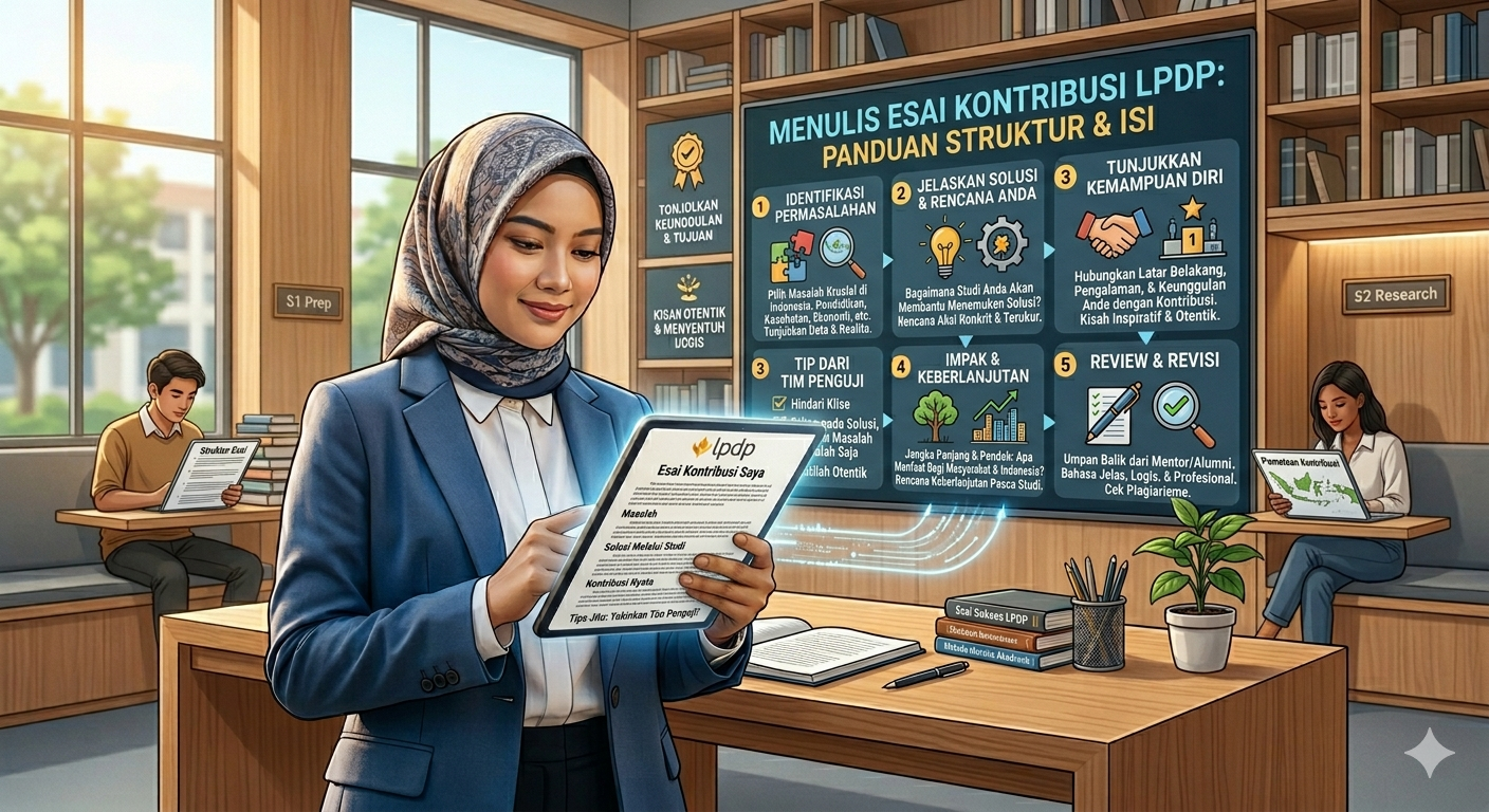 Cara Membuat Esai Kontribusi Beasiswa LPDP yang Meyakinkan Tim Penguji