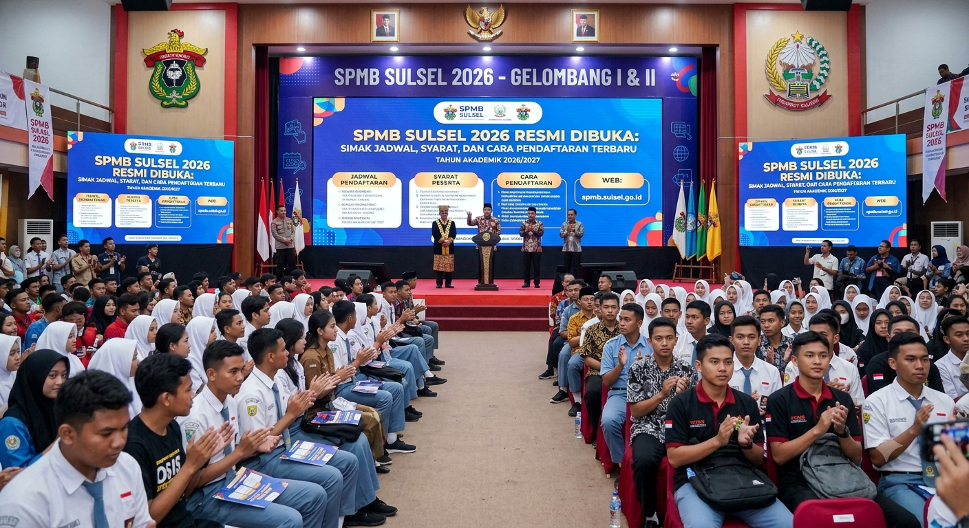 SPMB Sulsel 2026 Resmi Dibuka: Simak Jadwal, Syarat, dan Cara Pendaftaran Terbaru