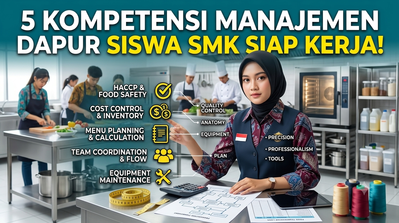 5 Kompetensi Manajemen Dapur yang Bikin Lulusan SMK Tata Boga Siap Kerja