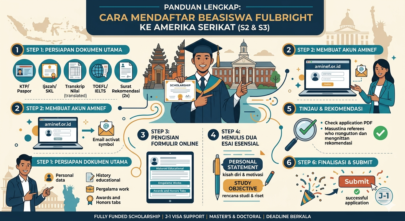 Cara Mendaftar Beasiswa Fulbright ke Amerika Serikat untuk Jenjang S2 & S3