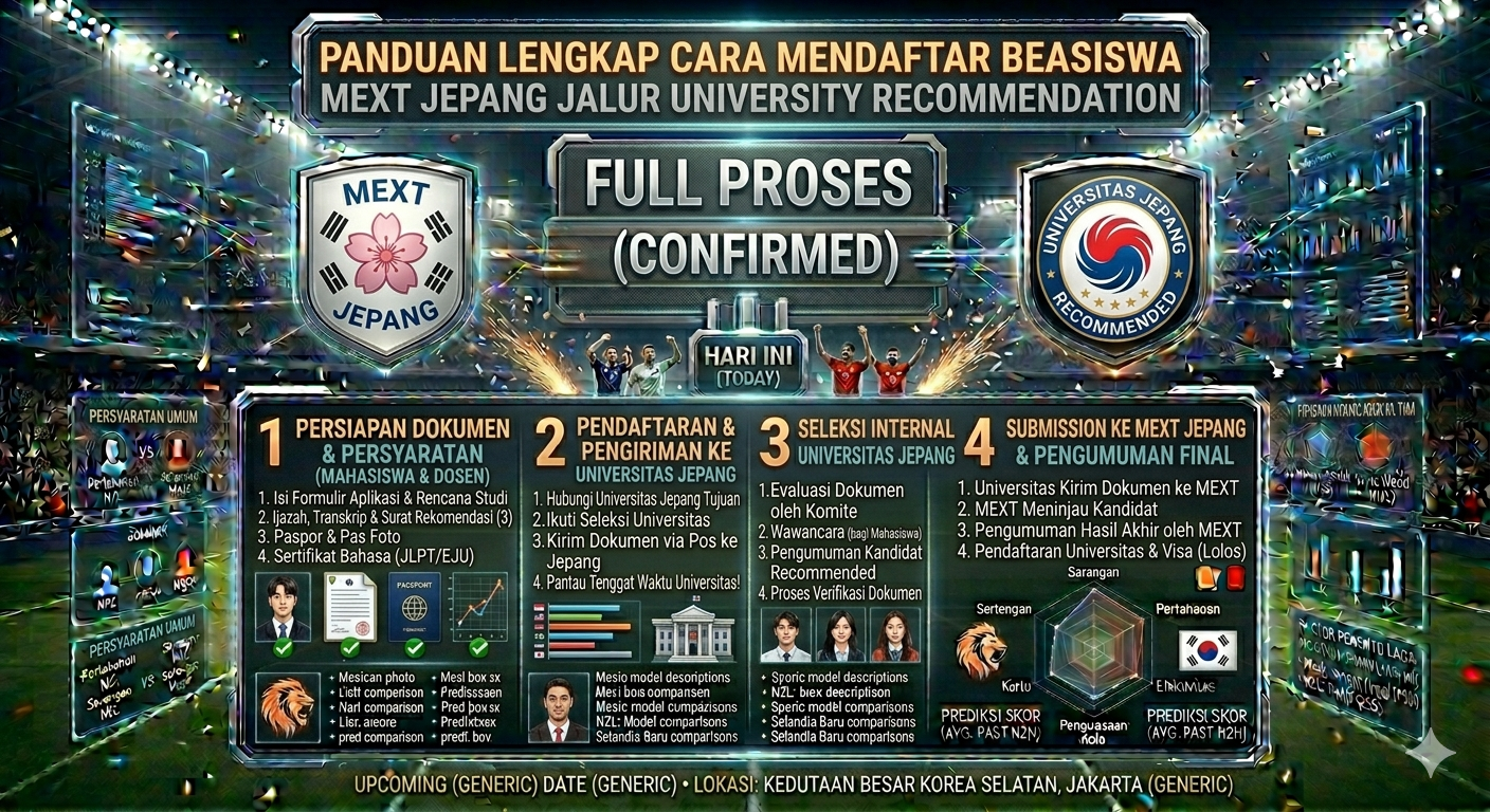 Panduan Lengkap Cara Mendaftar Beasiswa MEXT Jepang Jalur University Recommendation