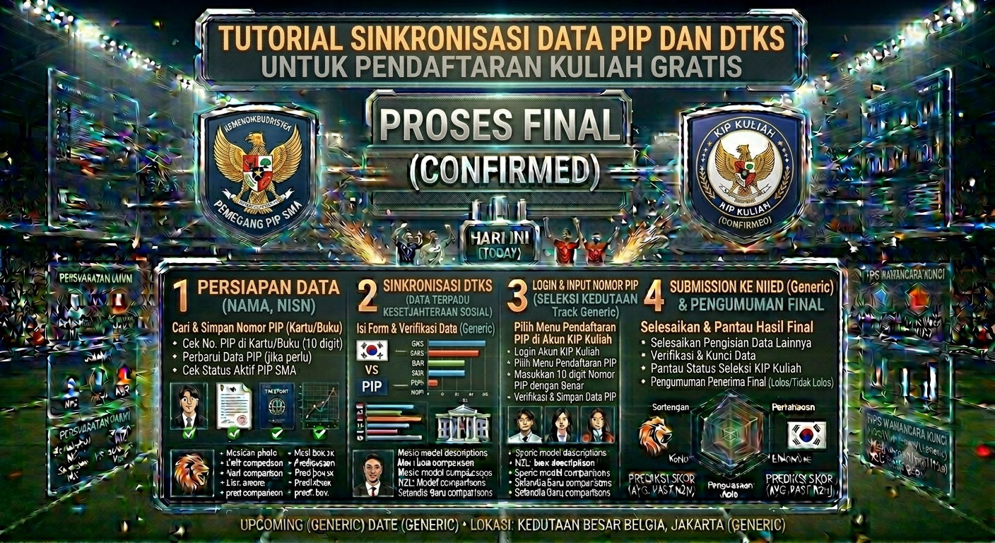 Tutorial Sinkronisasi Data PIP dan DTKS untuk Pendaftaran Kuliah Gratis