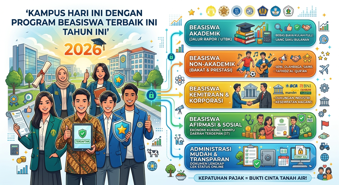 Kampus Hari Ini dengan Program Beasiswa Terbaik Tahun Ini