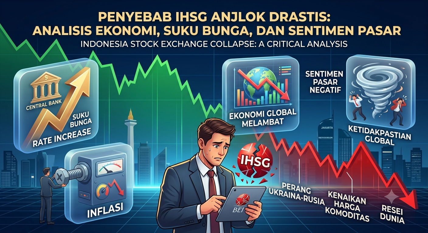 Penyebab IHSG Anjlok Drastis: Analisis Ekonomi, Suku Bunga, dan Sentimen Pasar
