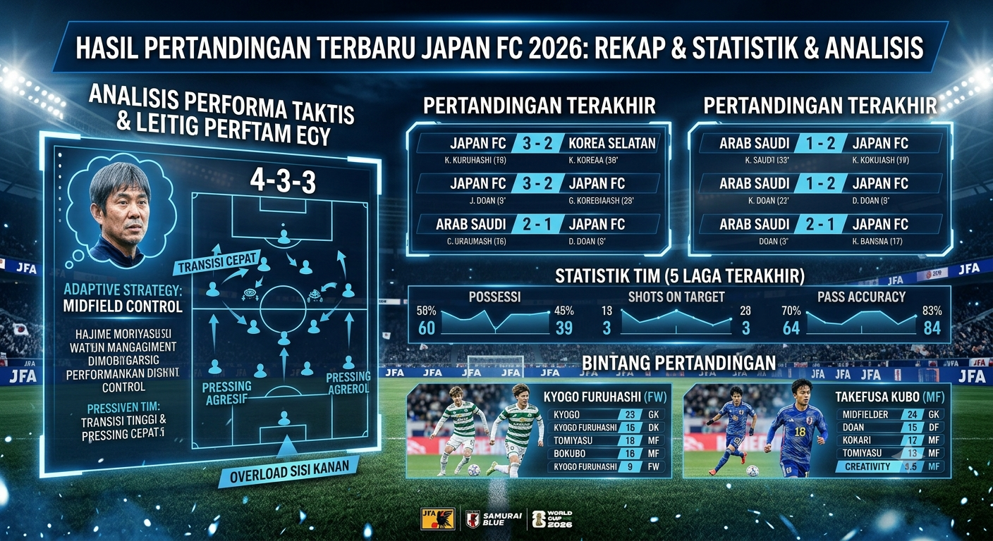 Hasil Pertandingan Japan FC Terbaru 2026: Rekap Lengkap, Statistik, dan Analisis Performa