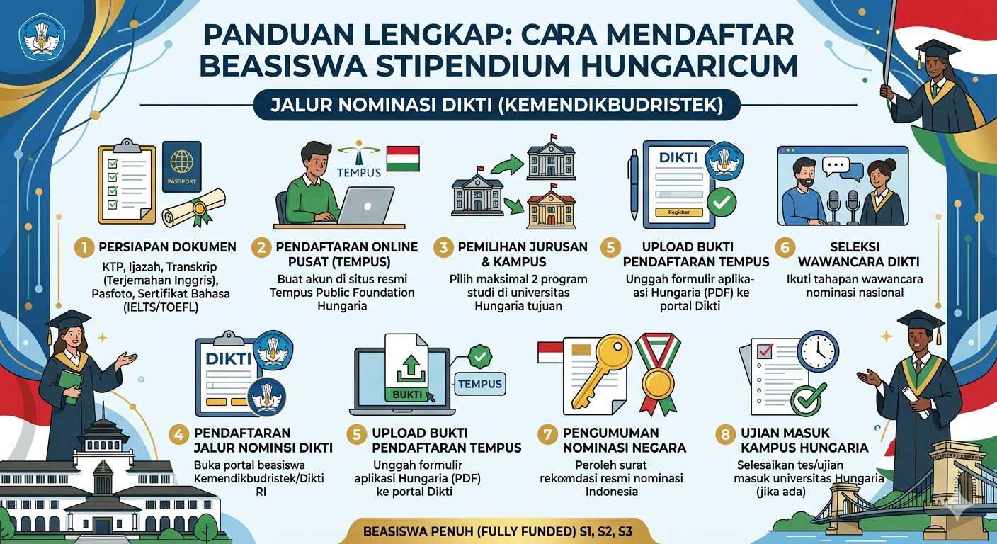 Cara Mendaftar Beasiswa Stipendium Hungaricum Jalur Nominasi Dikti
