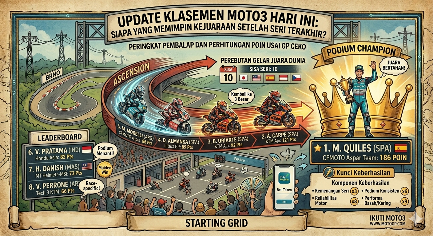 Update Klasemen Moto3 Hari Ini: Siapa yang Memimpin Kejuaraan Setelah Seri Terakhir?