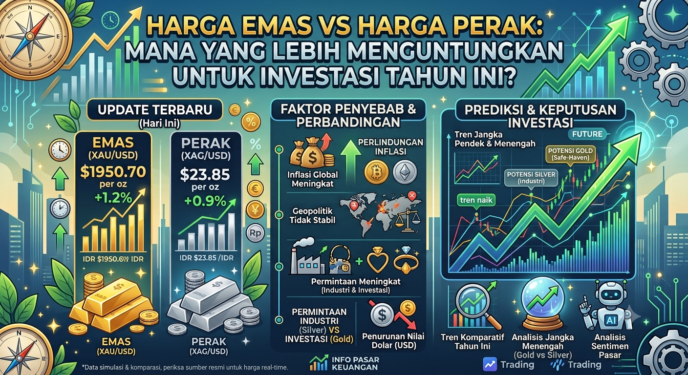 Harga Emas vs Harga Perak, Mana yang Lebih Menguntungkan untuk Investasi Tahun Ini?