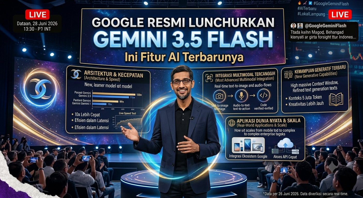 Google Resmi Luncurkan Gemini 3.5 Flash, Ini Fitur AI Terbarunya