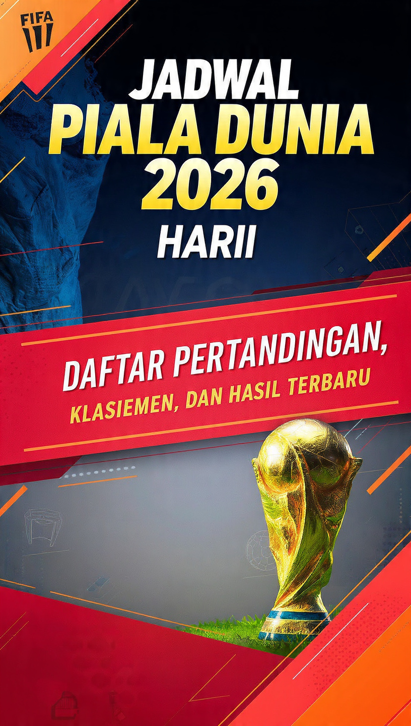Jadwal Piala Dunia 2026 Hari Ini: Daftar Pertandingan, Klasemen, dan Hasil Terbaru