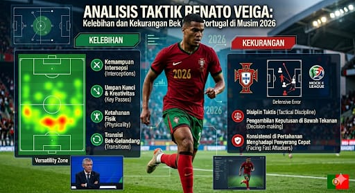 Analisis Taktik Renato Veiga: Kelebihan dan Kekurangan Bek Muda Portugal di Musim 2026