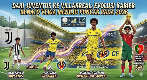 Dari Juventus ke Villarreal: Evolusi Karier Renato Veiga Menuju Puncak pada 2026