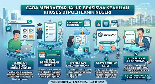 Cara Mendaftar Jalur Beasiswa Keahlian Khusus di Politeknik Negeri