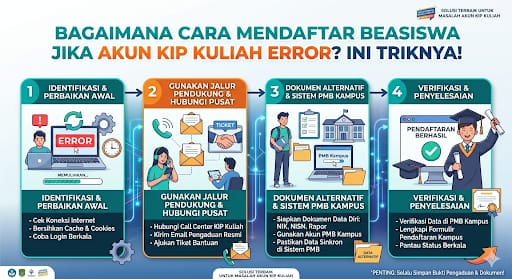 Bagaimana Cara Mendaftar Beasiswa Jika Akun KIP Kuliah Error? Ini Triknya!