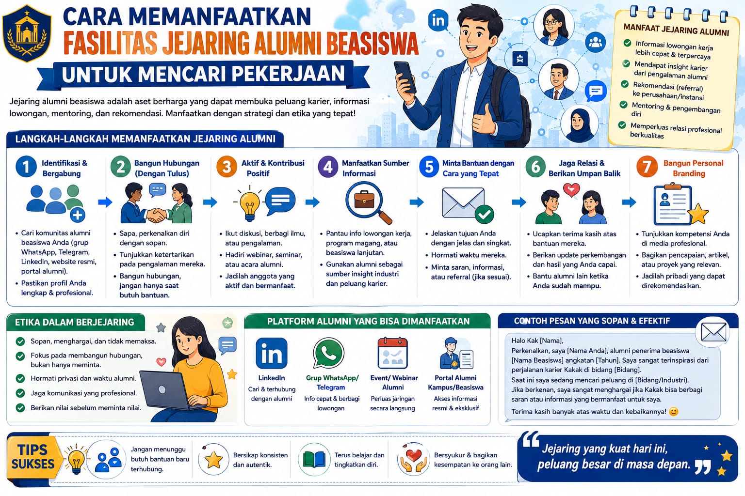 Cara Memanfaatkan Fasilitas Jejaring Alumni Beasiswa untuk Mencari Pekerjaan