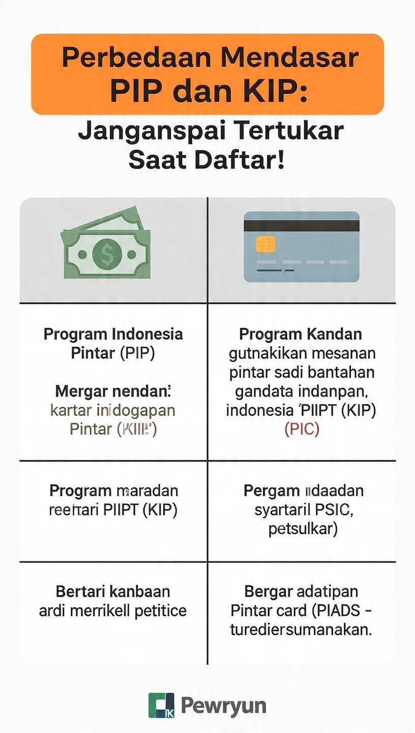 Perbedaan Mendasar PIP dan KIP: Jangan Sampai Tertukar Saat Daftar!