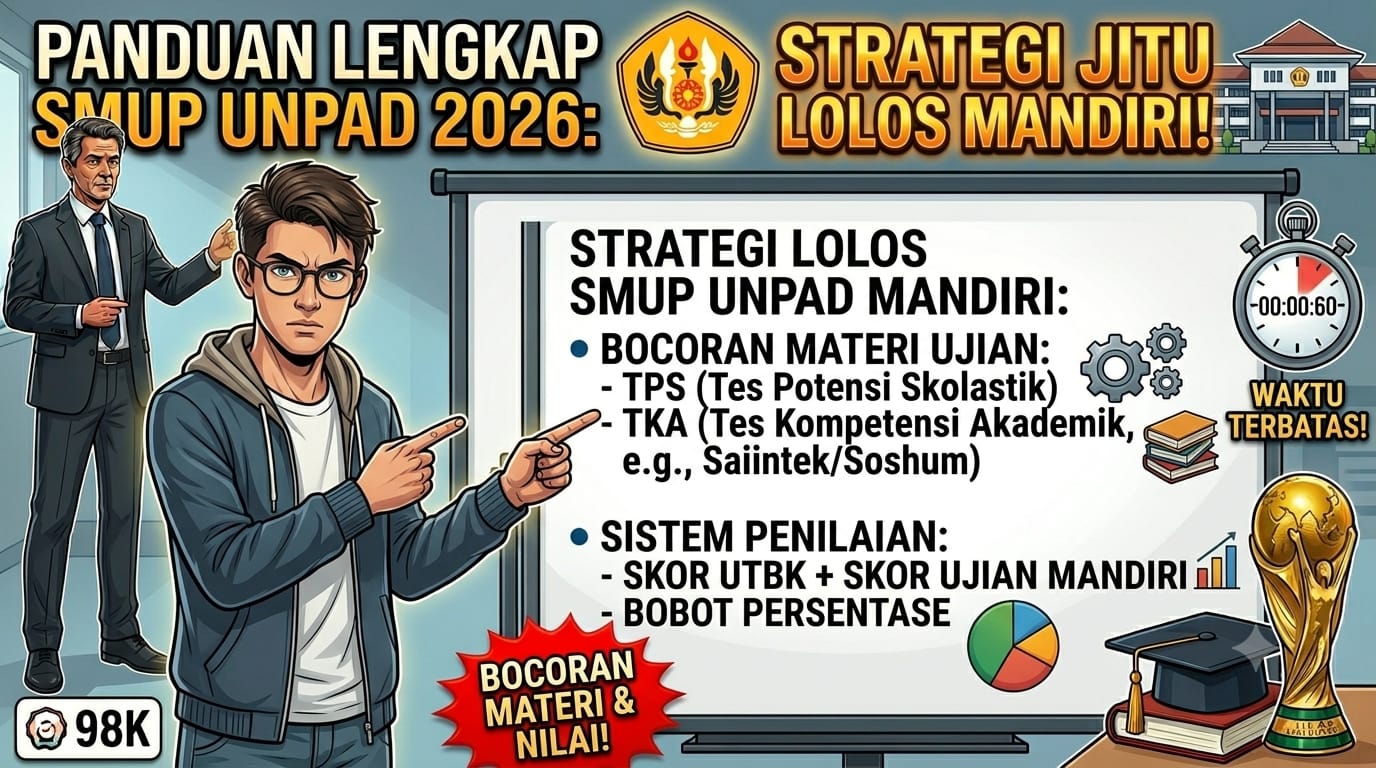 Strategi Lolos SMUP Unpad Jalur Mandiri: Simak Bocoran Materi Ujian dan Sistem Penilaiannya!