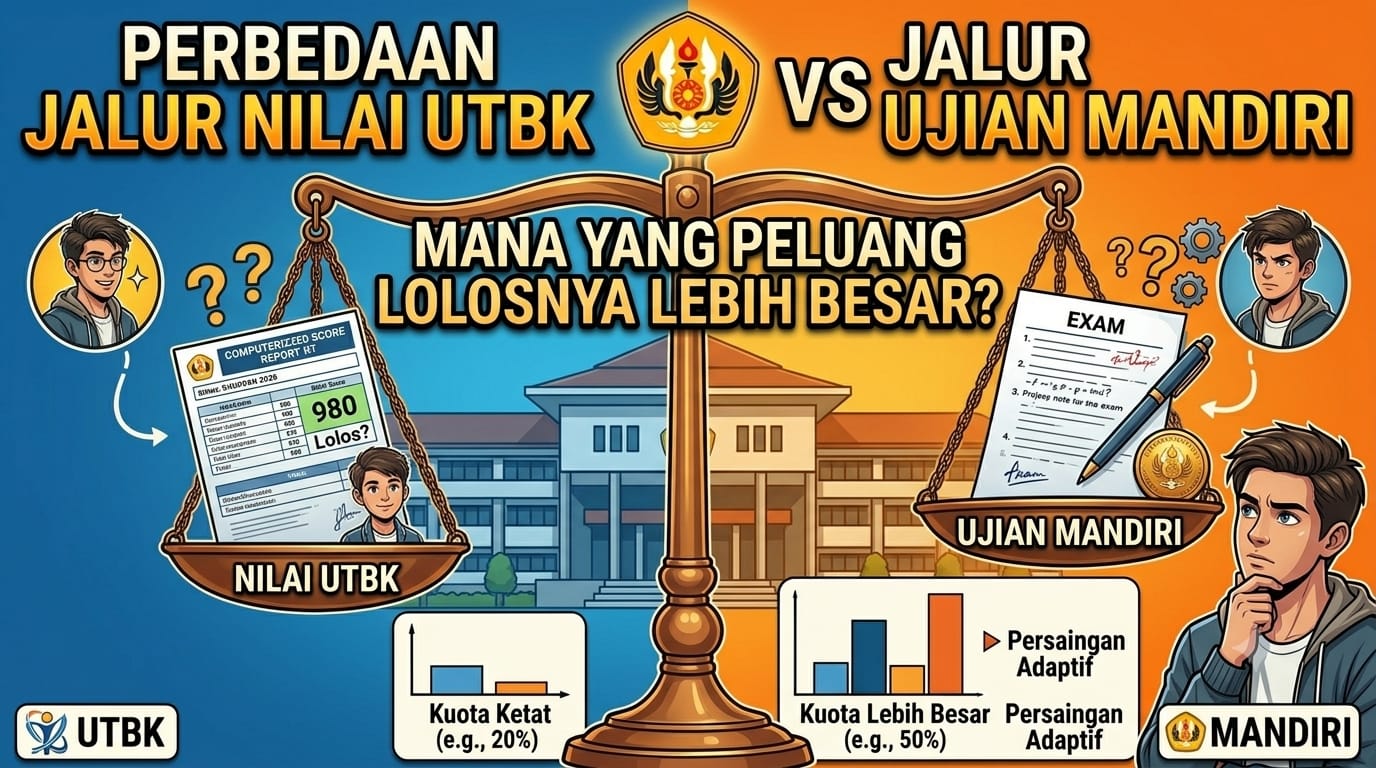 Perbedaan SMUP Unpad Jalur Nilai UTBK vs Jalur Ujian Mandiri: Mana yang Peluang Lolosnya Lebih Besar?