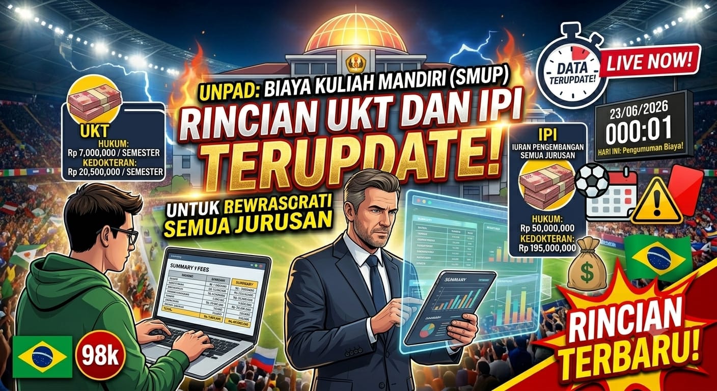 Biaya Kuliah Unpad Jalur Mandiri (SMUP): Rincian UKT dan IPI Terupdate untuk Semua Jurusan