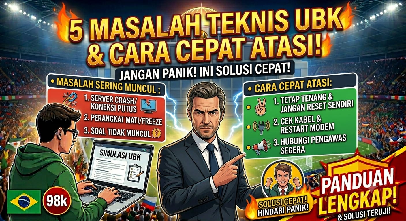 5 Masalah Teknis yang Sering Muncul Saat UBK dan Cara Cepat Mengatasinya Agar Tidak Panik